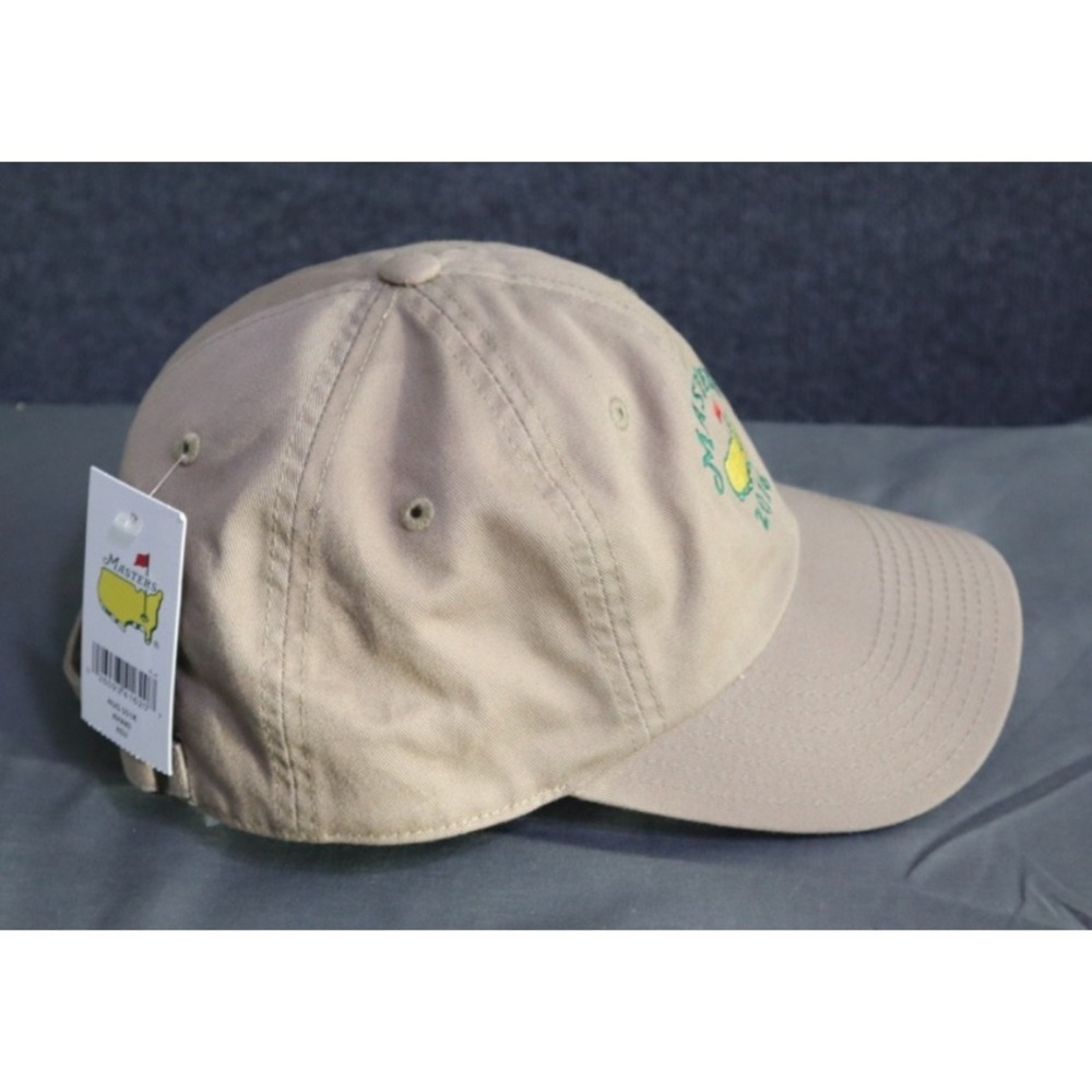Khaki Masters Golf Hat Caddie Cap Adult OS Khaki 2016 Augusta National NEW NWT - Picture 6 of 9